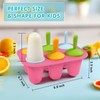 Miaowoof Silicone Popsicles Molds for Toddlers, 6-Cavity Non-BPA Premium Silicone
