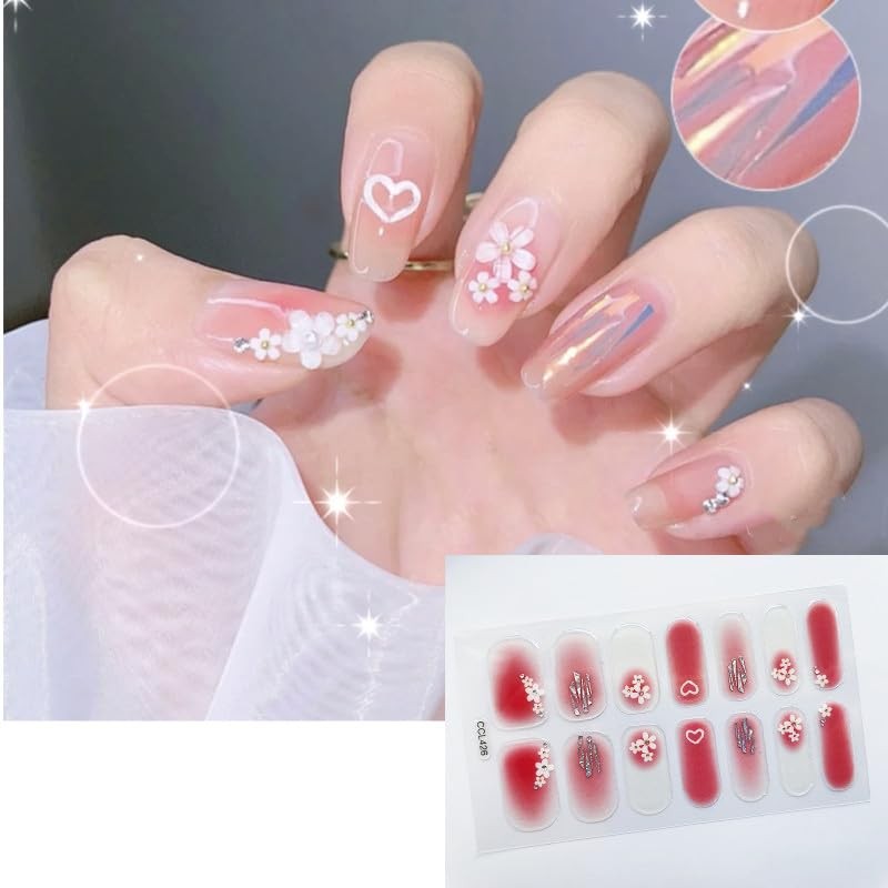 3D Nail Seals, Set of 6, 3D Feeling, Ins, Just