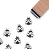 Ladybug Rubber Stamp, 3/5 Inch Small Mini Stamp for Scrapbooking