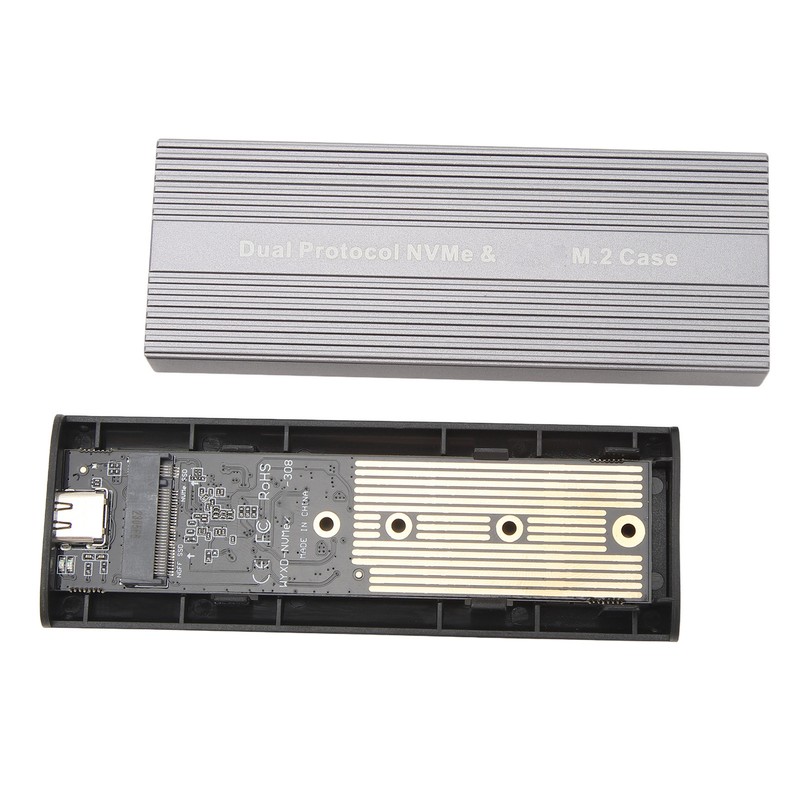 M.2 Nvme PCIE NGFF SATA SSD Enclosure Type C Port