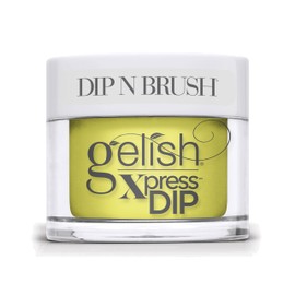 Gelish Spring Collection Now & Zen Xpress Dip N Brush - Professional Dip System for Durable, Long-Lasting, Quick Dry, High Shine, Lightweight, Chip-Resistant & Vibrant (Perk Up Buttercup, 1.5 oz)