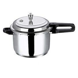 Vinod Stainless Steel Pressure Cooker, Sandwich Bottom, 8-Liter (Induction Friendly)
