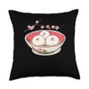 Sakura Mochi In A Traditional Dish Throw Pillow