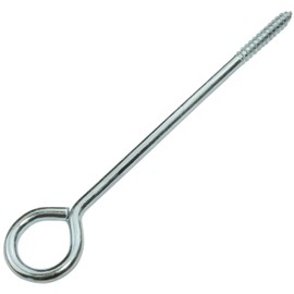 AERZETIX - C57945 - Set of 10 Eye Screws for Screwing Diameter 5 x 100 mm - Self-Tapping Eye Screw Closed - Made of Steel - Colour Silver