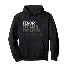 Tenor The Man Myth Legend Gift Pullover Hoodie, black