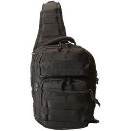 Mil-Tec Police Assault Backpack One Strap Tactical Sling Small MOLLE Daypack Army Black