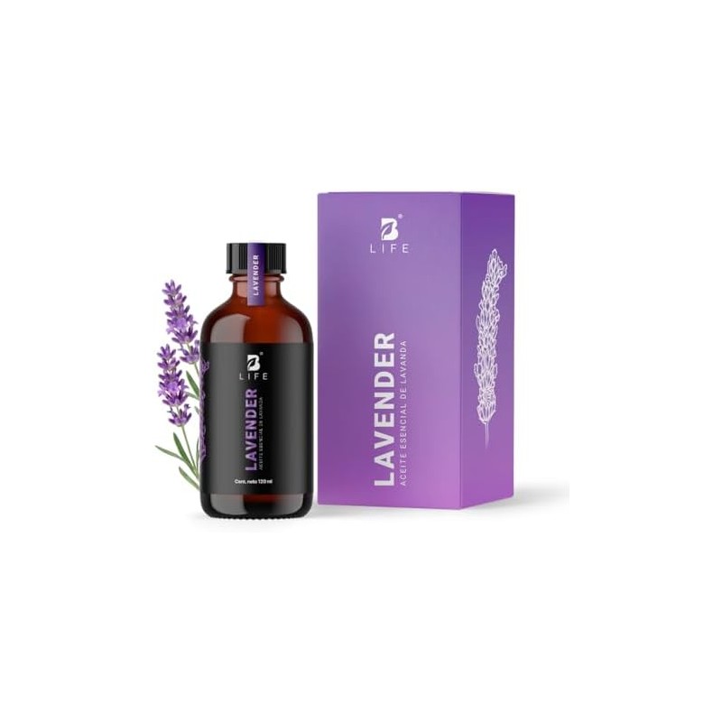 B Life Aceite Esencial Aroma Lavanda 120ml con Ingredientes Puros