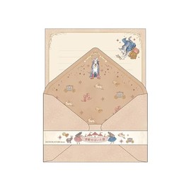 Kamio Japan Letter Set MONOGATARI Letter 226633 Cat in Boots