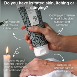 Australian Bodycare Aloe Vera Gel 200 ml | Aloe Vera After Sun Lotion | Natural Aloe Vera and Tea Tree Oil | Cooling & Moisturizing for itching, irritated skin, sunburns and scratches | 100% Vegan