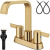 GBBNE Bathroom Faucet 4 Inch Centerset 3 Hole,Double Handle Faucet