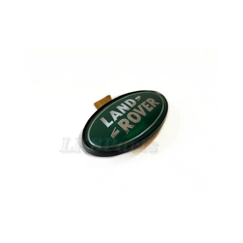 Land Rover Body Side Pillar Emblem Green Oval Silver Lettering