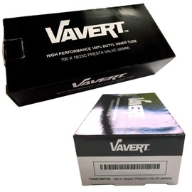 Vavert 700 x 18-25c Road Bike Inner Tubes - Presta 60mm Long Valve (Set of 3)