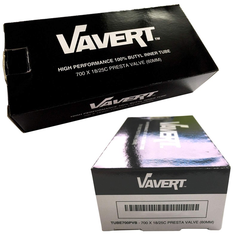 Vavert 700 x 18-25c Road Bike Inner Tubes - Presta