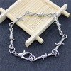 Caiyao Gothic Punk Barbed Wire Thorns Bracelet Thick Thin Chunky