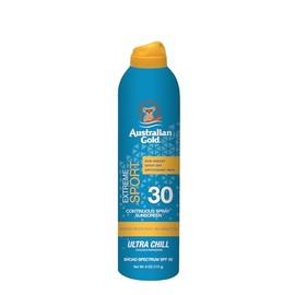 Australian Gold Extreme Continuous Spray Sunscreen SPF 30, Broad Spectrum, Sweat and Water Resistant, Non-Greasy, Oxybenzone Free, Cruelty Free, Sport-New, Coastal Breeze, 6 Ounce