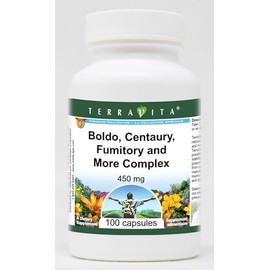 Cholesterol Maintenance Complex - Boldo, Centaury, Fumitory and More - 450 mg (100 Capsules, ZIN: 512170) - 3 Pack