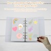A6 transparent sticker book, scrapbook, ring binder, transparent, collecting plastic