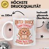 Sarkastischer Teddybär Tasse Geschenk Lustige Geschenkidee Unter Druck Arbeite Ich