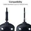 ELECOM Mouse Cable Lift 4-Pack (2 Black, 2 White) [Lifts