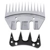 13 Teeth Straight Replacement Blades for Sheep Shears, Professional Stainless