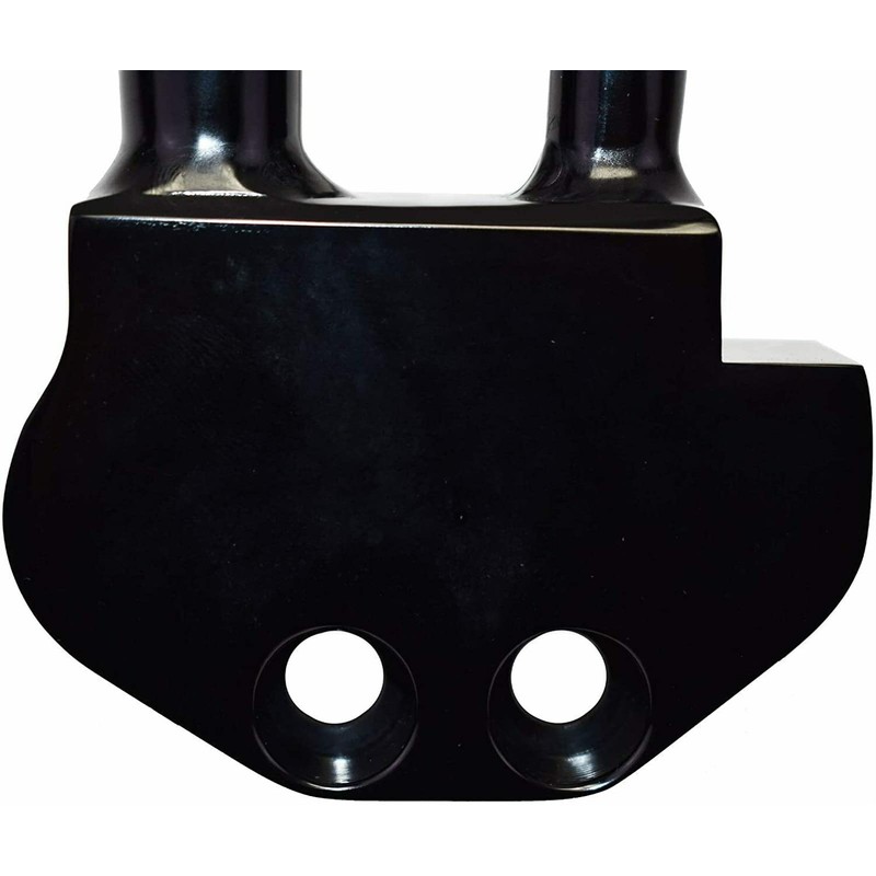 SixBuys Performance Black A/C Compressor Curved Manifold Compatible with Sanden