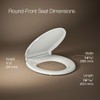 KOHLER 4639-RL-NY Cachet ReadyLatch Round Toilet Seat Soft Close, Dune