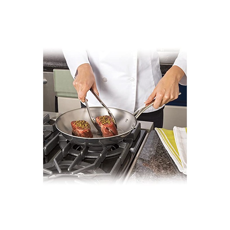 Tramontina 4-Pack Stainless Steel Kitchen Tongs for Cooking, Serving Utensils