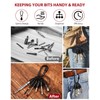 katerk 6pcs Bit Holder with Carabiner Socket for Mens Gift,