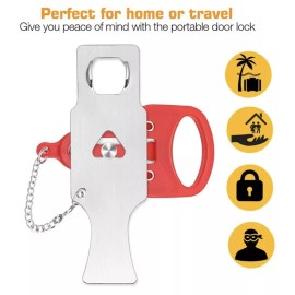 Lock & Lock Portable Door Lock Anti-theft Travel Lock Door Security Home Hotel