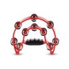 GEWA Half-Moon Ring 20 Pairs Chrome-Plated Clamps Double Row Red