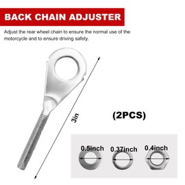 Gasedin 2 PCS Motorcycle Chain Adjuster Tensioner, Chain Axle Adjusters Replacement, 95014-10010 Replace Part for XR50R XR70R CRF80F CT70 XL75 XL80S XL100S, Motorcycle Accessories