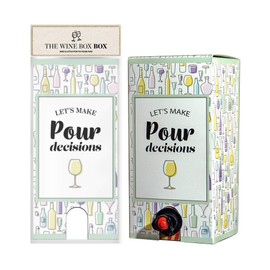 Winebox Pour Decisions Bright Wine Box Cover, Cleverly-Designed Packaging for Boxed Wine, Cool Cover for All Occasions, Light, Portable, Decorative