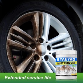 Eyaeyao Rust Remover Powder for Concrete, Cement, Metal and Stainless Steel Surfaces, Safely and Quickly, Non-Corrosive, Rsuitable for Indoor and Outdoor Rust Removal (8 Ounces)