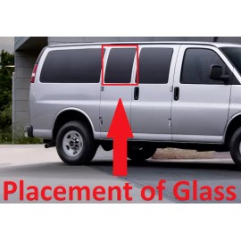 Aftermarket Products Fit 1996-2022 GMC Savana Van Passenger Side Rear Hinged Door Window Glass NoTint