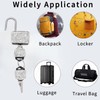 2 Pcs Small Locks with Keys Mini Luggage Locks Bling