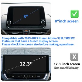 for 2019-2025 Nissan Altima S/SL/SR/SV/Platinum Accessories (8" Screen, 2 Radio Knobs) - Polodunn 6pcs Aluminum Alloy Knob Cover Trim Set Fits Push Start Button, AC Climate & Volume (Blue)