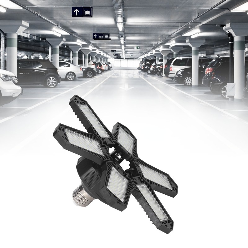 LED Garage Light 1800LM 24W 6 Leaf Foldable Good Heat