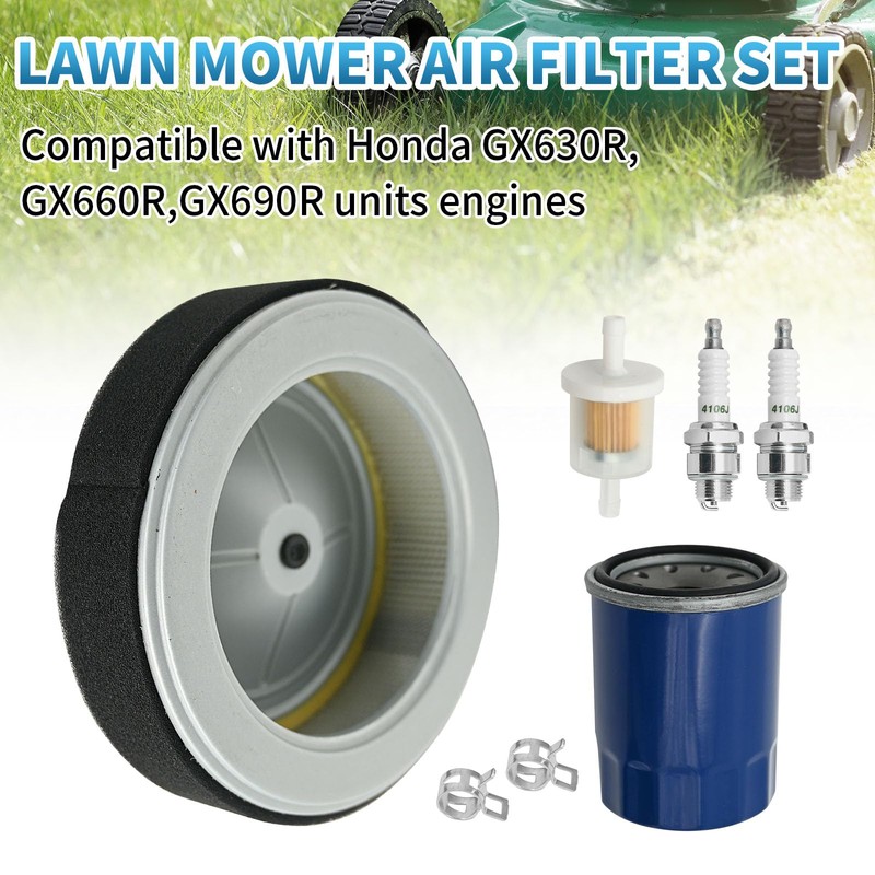 Anxingo 15400-PLM-A02 Oil Filter 17210-Z6L-010 Air Filter Kit Replacement for
