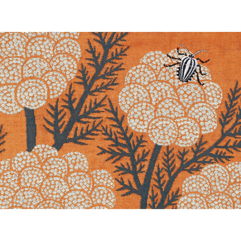 Kusubashi Ori Mon A-68398-90-OR Morita MiW Pouch, Shield Bug, Orange,