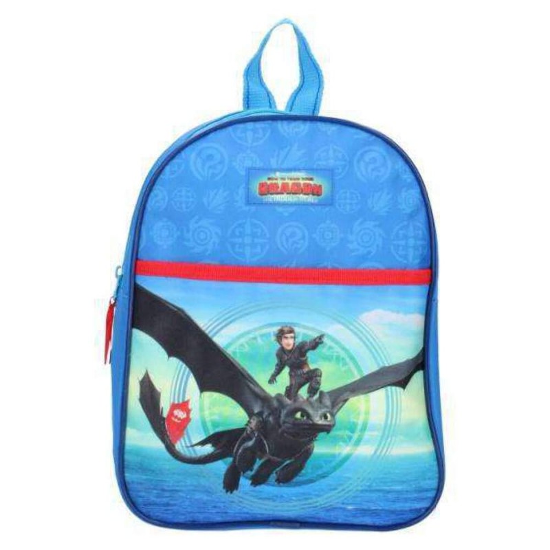 Dragons 3 Children's Rucksack Hiccup and Toothless Blue