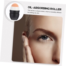 Healeved Volcanic Stone Oil-Absorbing Ball Skincare Tools for Face Volcanic Blotting Oily Skin Control Roller Face Makeup Roller Face Skin Oil Control Roller Facial Skin Product Black Pp