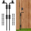 18" Cane Bolt Gate Drop Rod Heavy Duty Stopper Hardware,