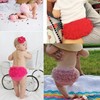 HOOLCHEAN Baby Infant Girls 2PCS Set Tulle Ruffle Bloomer (Red