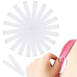 Double Sided Tape for Fashion, Clothing and Body (100 Strip Pack), Adhesive on Skin and Fabrics, Transparent Clear Color for All Skin Shades