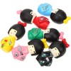 HOMSFOU 12pcs Japanese Kimono Doll Traditional Kokeshi Doll Asian Folk