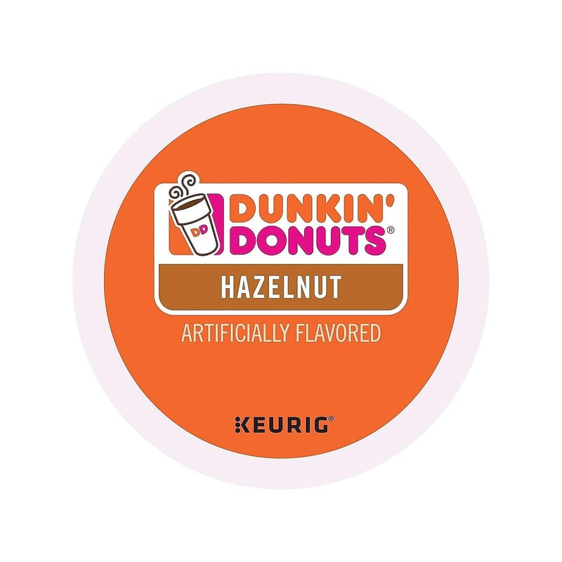 Dunkin' Donuts 2518071 Hazelnut Coffee K-Cup Pods Medium Roast 24/Box