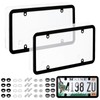 Ettonsun License Plate Cover & Frames, 2 Pack Clear License