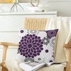 CaliTime Throw Pillow Cases Pack of 2 Cozy Fleece Blooming