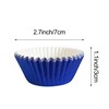 MEETINGU Deep Blue Cupcake Liners, Paper Foil Cupcake Liners Muffin