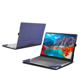 Laptop Case Cover for HP Envy x360 2-in-1 Laptop 16-ad 16z-ad 16-ac 16t-ac 16inch Laptop [not Compatible with Any Other Model] ，2 in 1 PU Leather Inside Pocket Cover (Dark Blue)